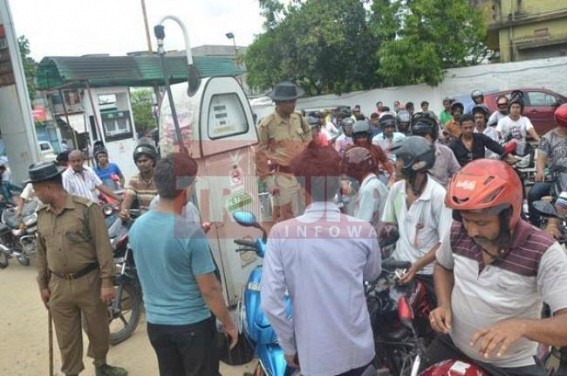 Petrol crisis continues to haunt people in the state Petrol crisis continues to haunt people in the state